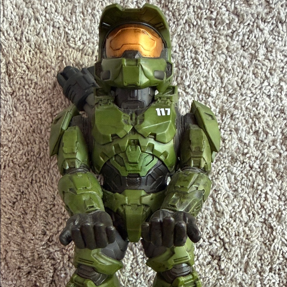 Halo Olive Green Spartan Figure with Orange Visor - Picture 7 of 9